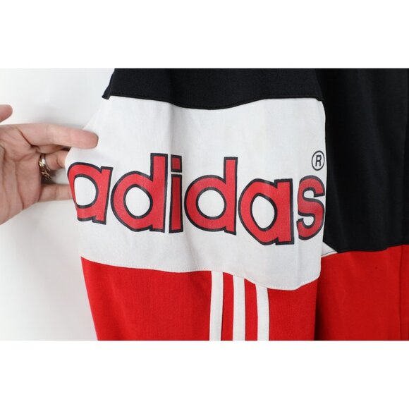 Retro Adidas Mens XL Distressed Chicago Bulls Basketball Warm Up Track Jacket - Picture 11 of 16